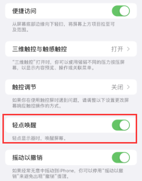 博鳌镇苹果授权维修站分享iPhone轻点无法唤醒怎么办