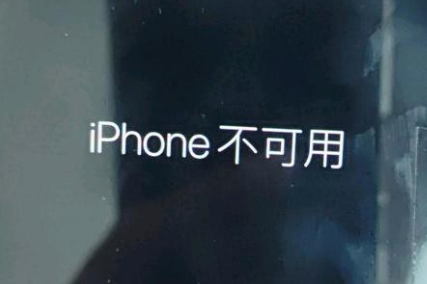 博鳌镇苹果服务网点分享锁屏界面显示“iPhone 不可用”如何解决 